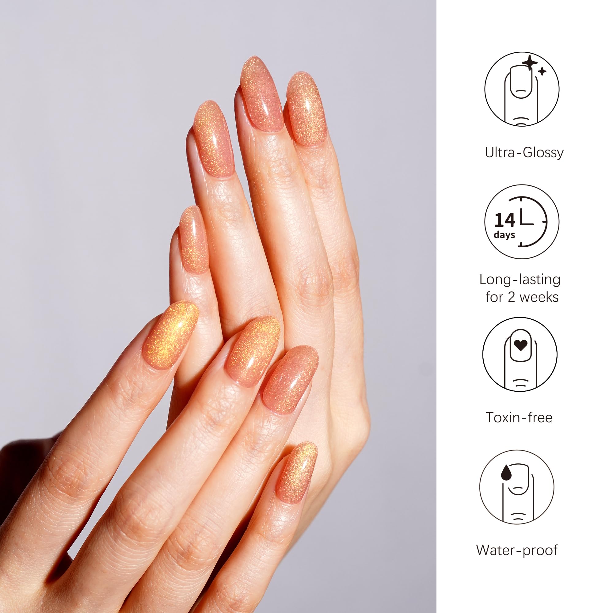 DANNI & TONI Nude Mirage cat-eye wraps last up to two weeks when cured
