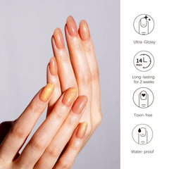 DANNI & TONI Nude Mirage cat-eye wraps last up to two weeks when cured