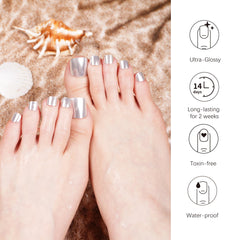 Soft lighting highlights DANNI & TONI Sliver Gloss Babe strips for easy sparkle