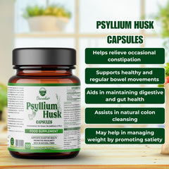 Gluten-free and Non-GMO label for Danodia Psyllium Husk Capsules