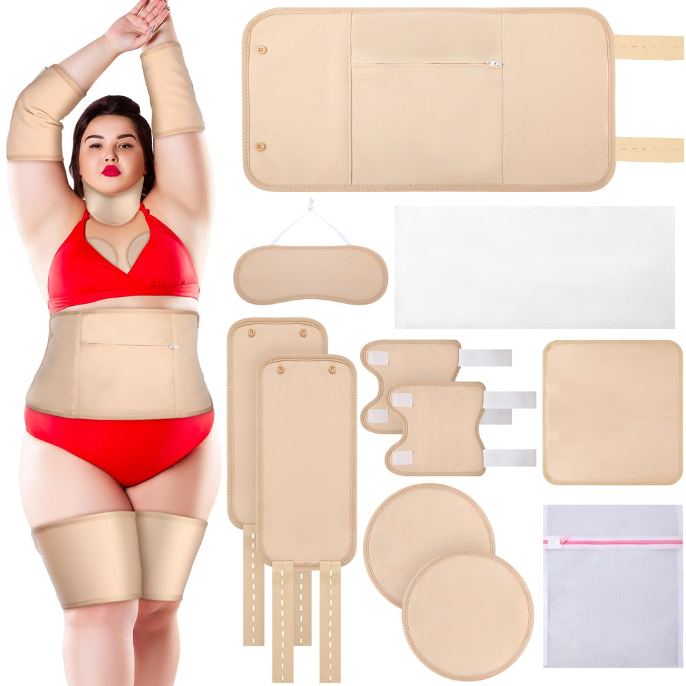 Dansib castor oil pack wrap set neck and waist wraps