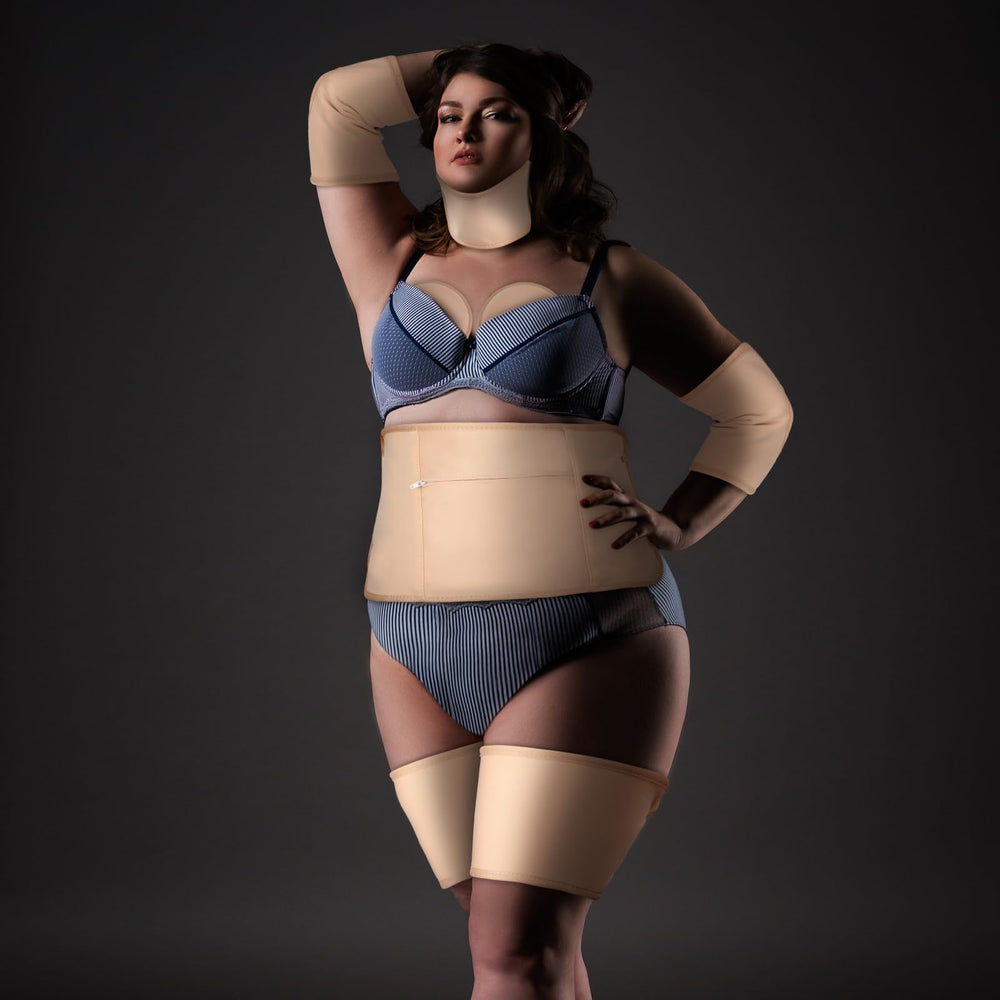 Replaceable waist liner and rectangular wrap included