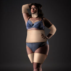 Replaceable waist liner and rectangular wrap included