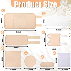 Leg wraps and elbow wraps included in skin-color flannel