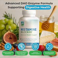 Close-up of DAO Histamine Blocker capsules