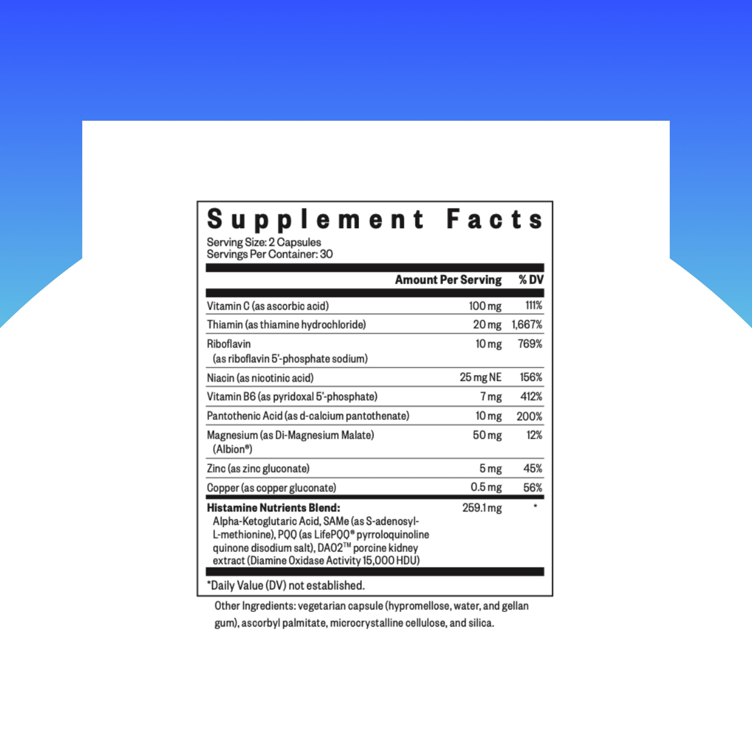 DAO2 enzyme aiding histamine digestion