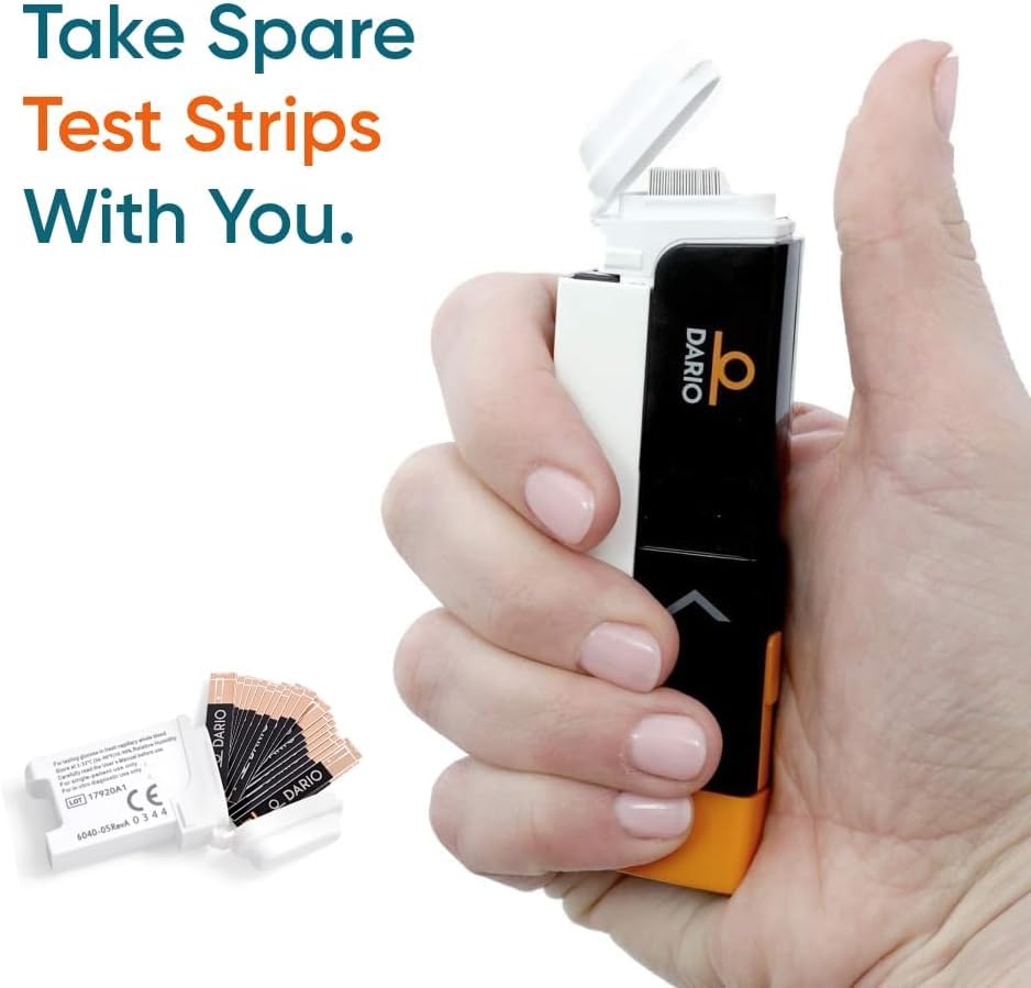 Dario four-pack cartridge packaging shows portable, travel-friendly design.