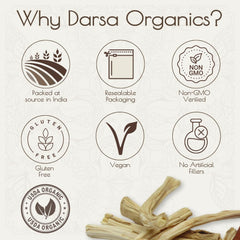 Ingredient: 100% Shatavari root, gluten-free and non-GMO
