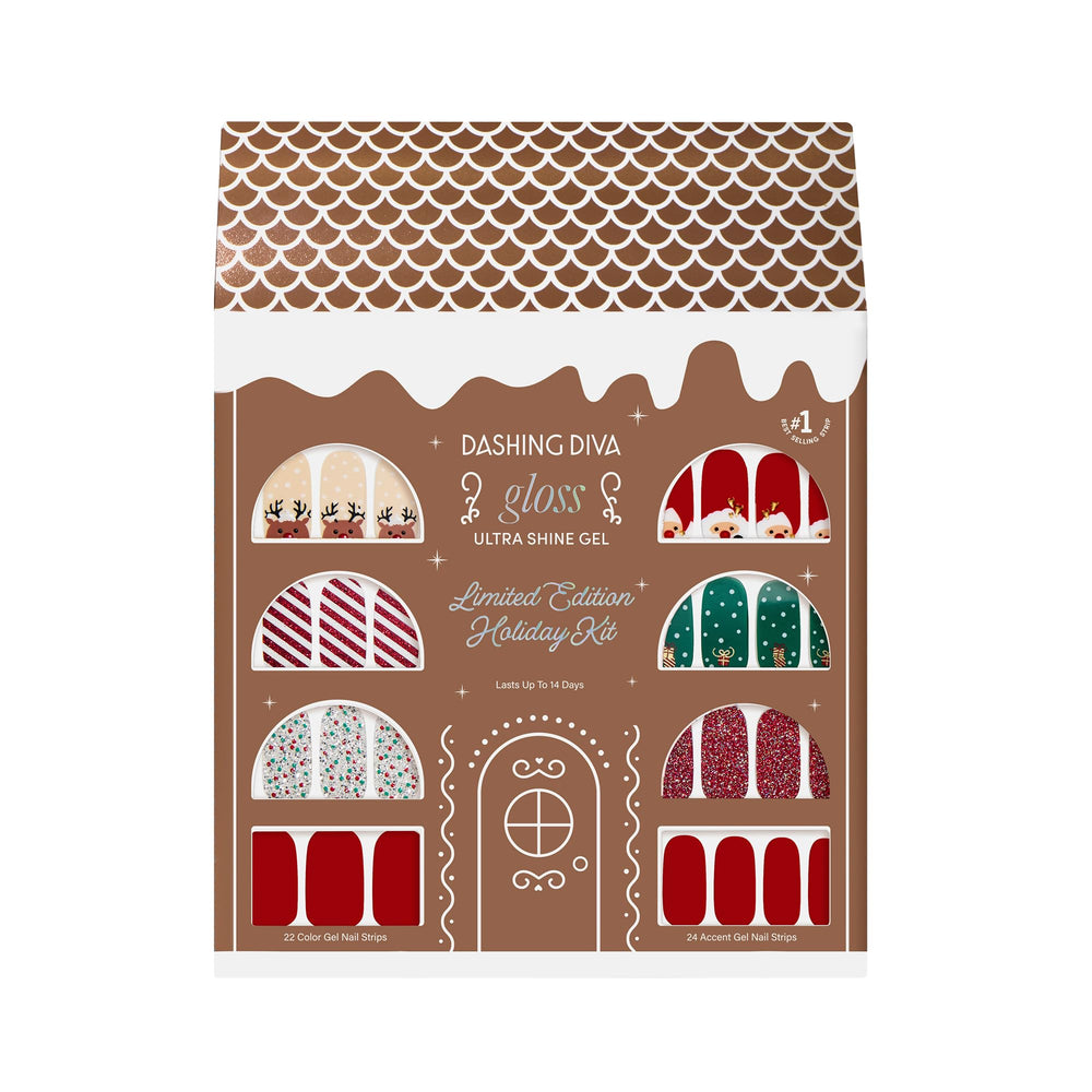 Dashing Diva Santa Said So gloss wraps on nails for a festive shine
