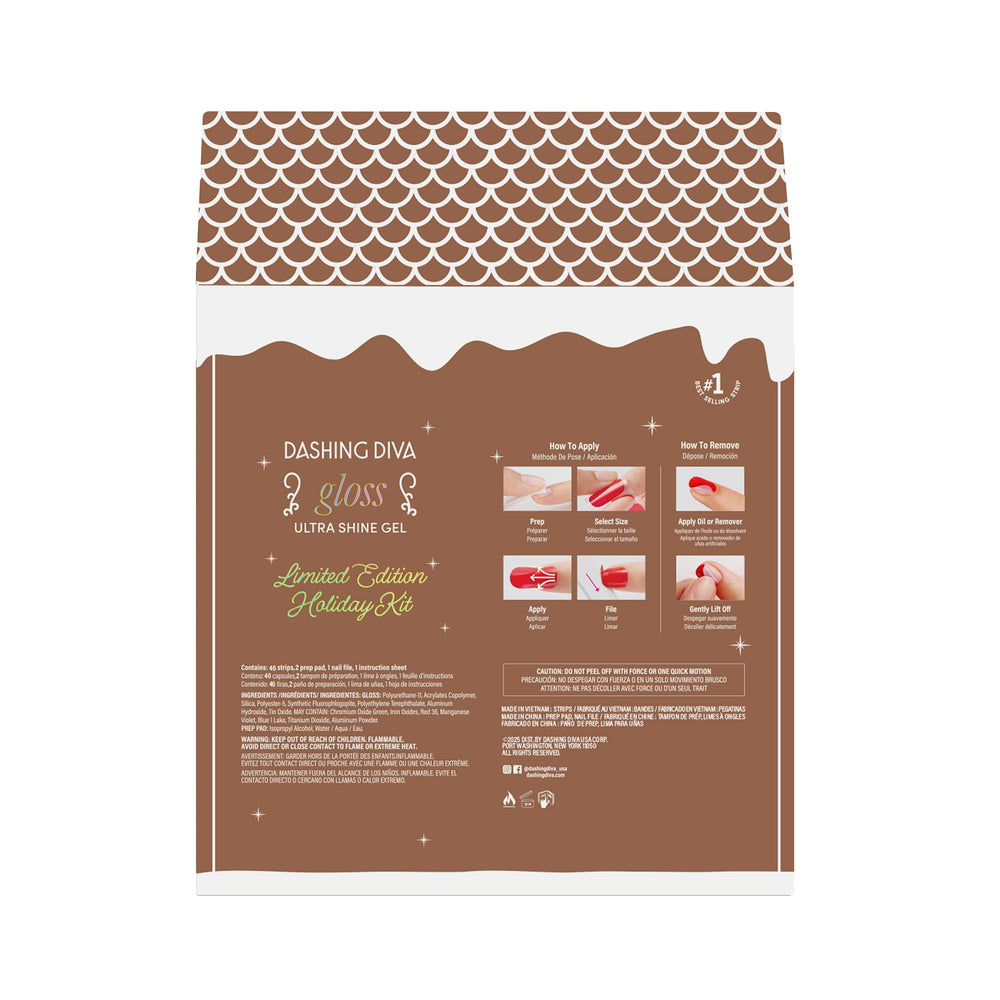Pressing wrap onto nail and folding excess for clean edges