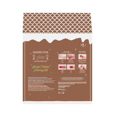 Pressing wrap onto nail and folding excess for clean edges