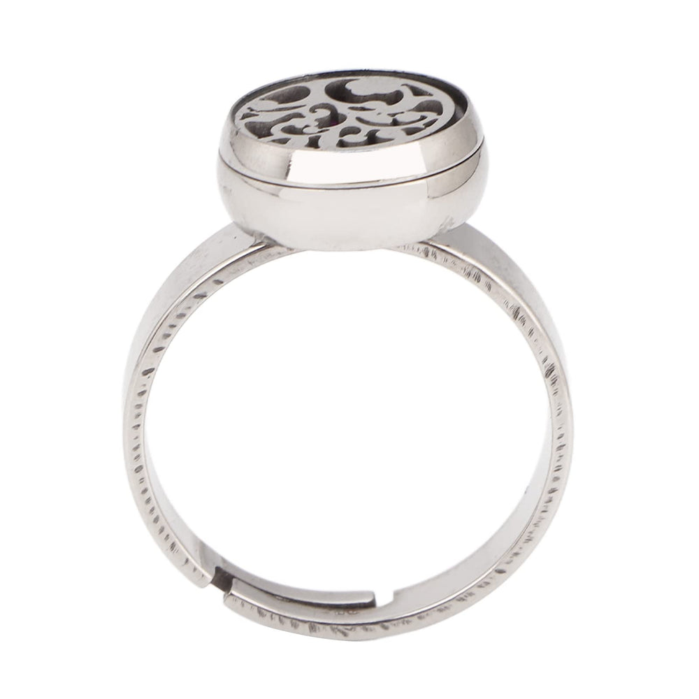 DAUERHAFT ring stainless steel finish emphasizing durability and skin-friendly material