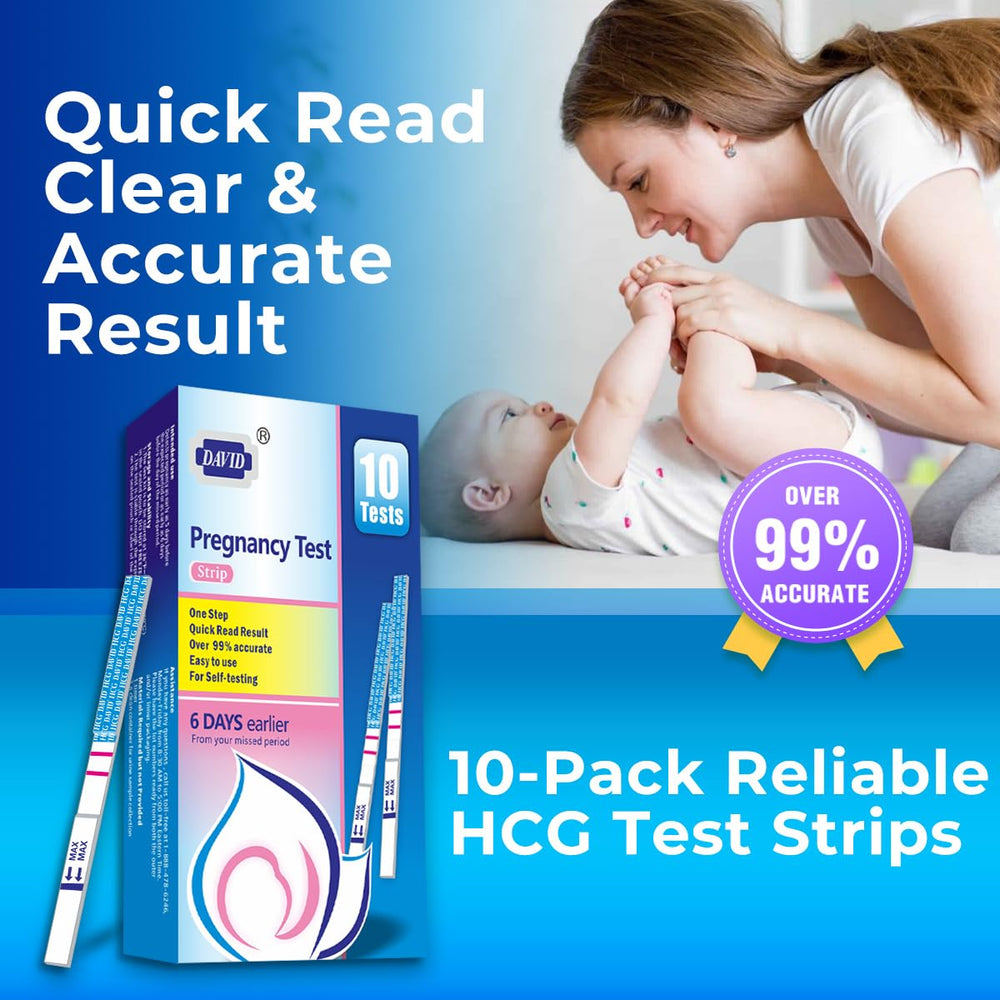 5 mm width DAVID pregnancy test strips for easier handling