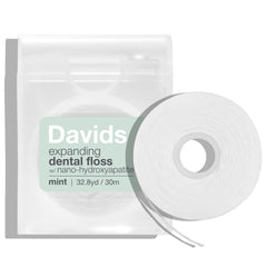 Front view of Davids expanding dental floss dispenser, 66 yd.