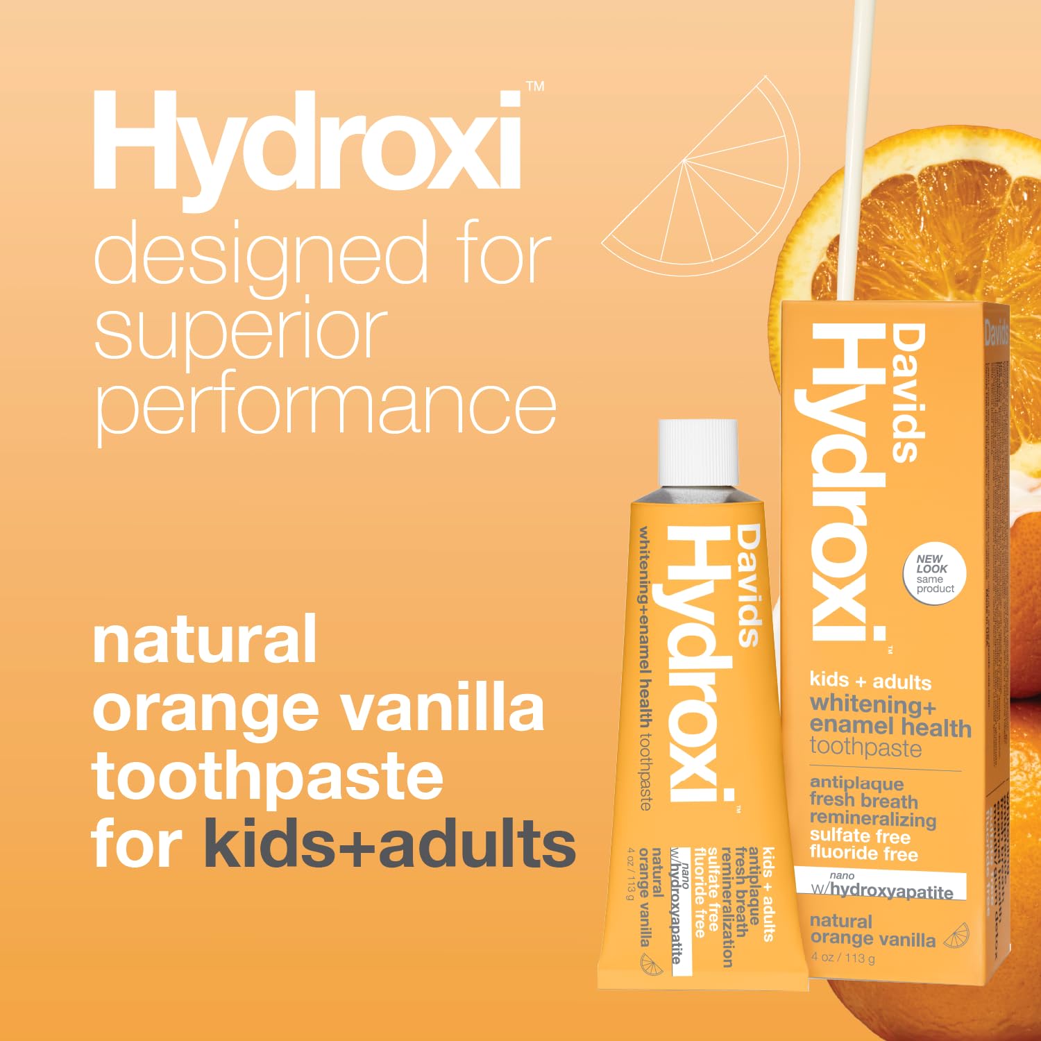 Enamel-safe whitening toothpaste with nano hydroxyapatite from Davids Hydroxi