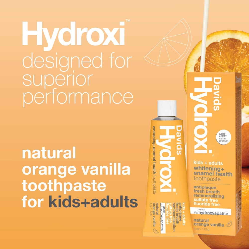 Enamel-safe whitening toothpaste with nano hydroxyapatite from Davids Hydroxi