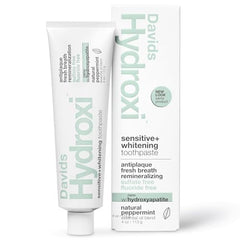 Davids Hydroxi toothpaste bottle with mint packaging