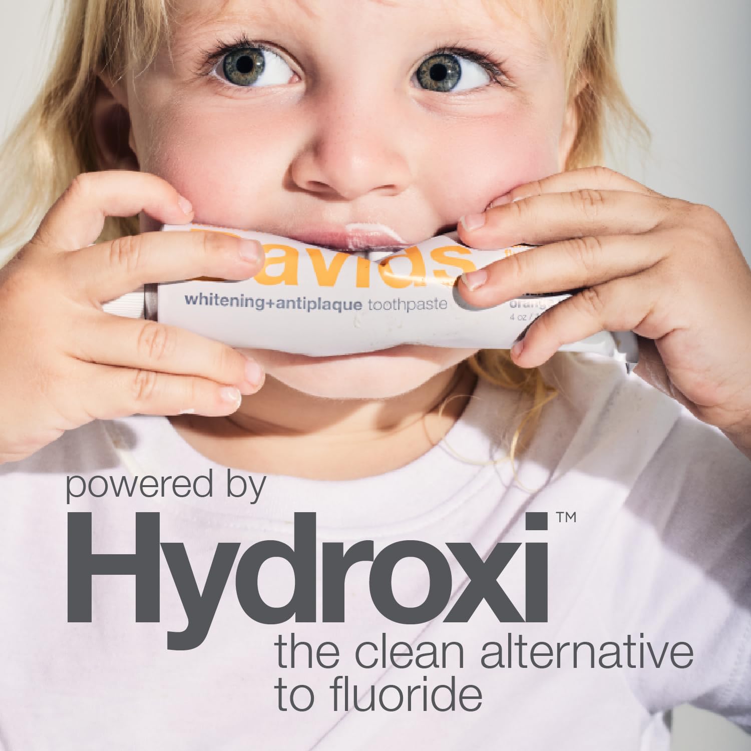 SLS-free orange vanilla toothpaste from Davids Hydroxi