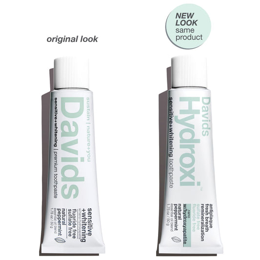 Packaging for Davids Hydroxi fluoride-free toothpaste