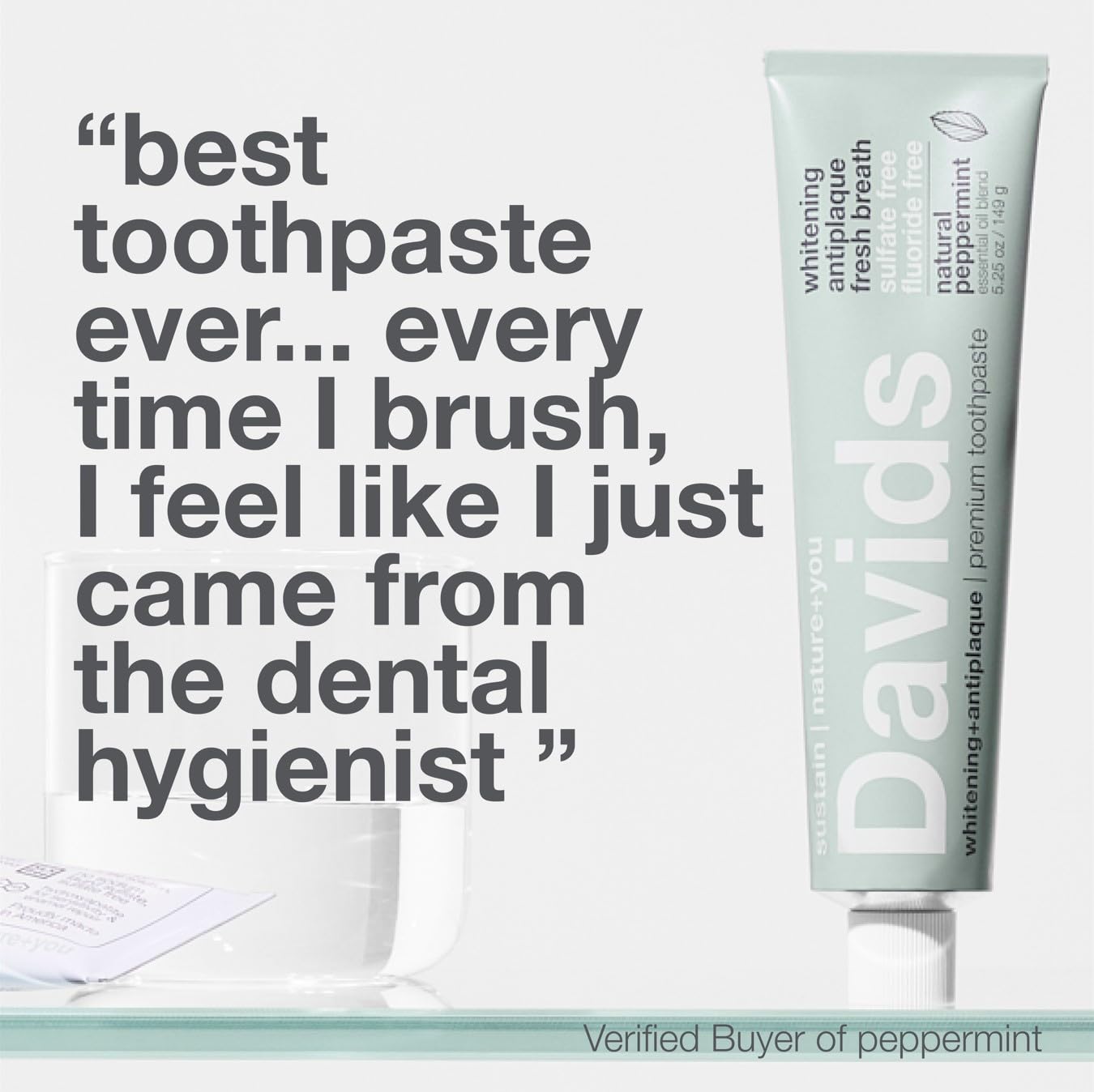 Recyclable metal toothpaste tube packaging