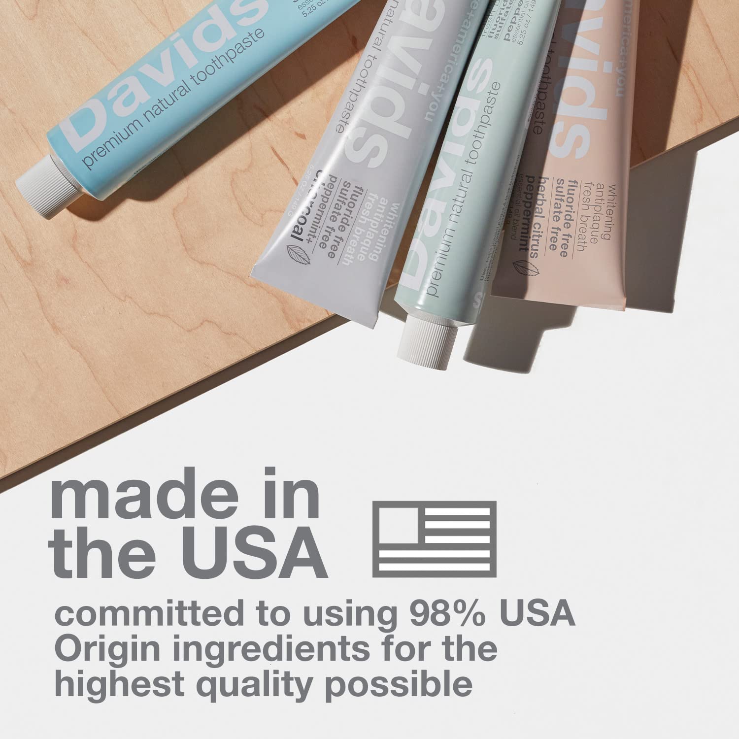 Sustainable packaging concept for Davids toothpaste