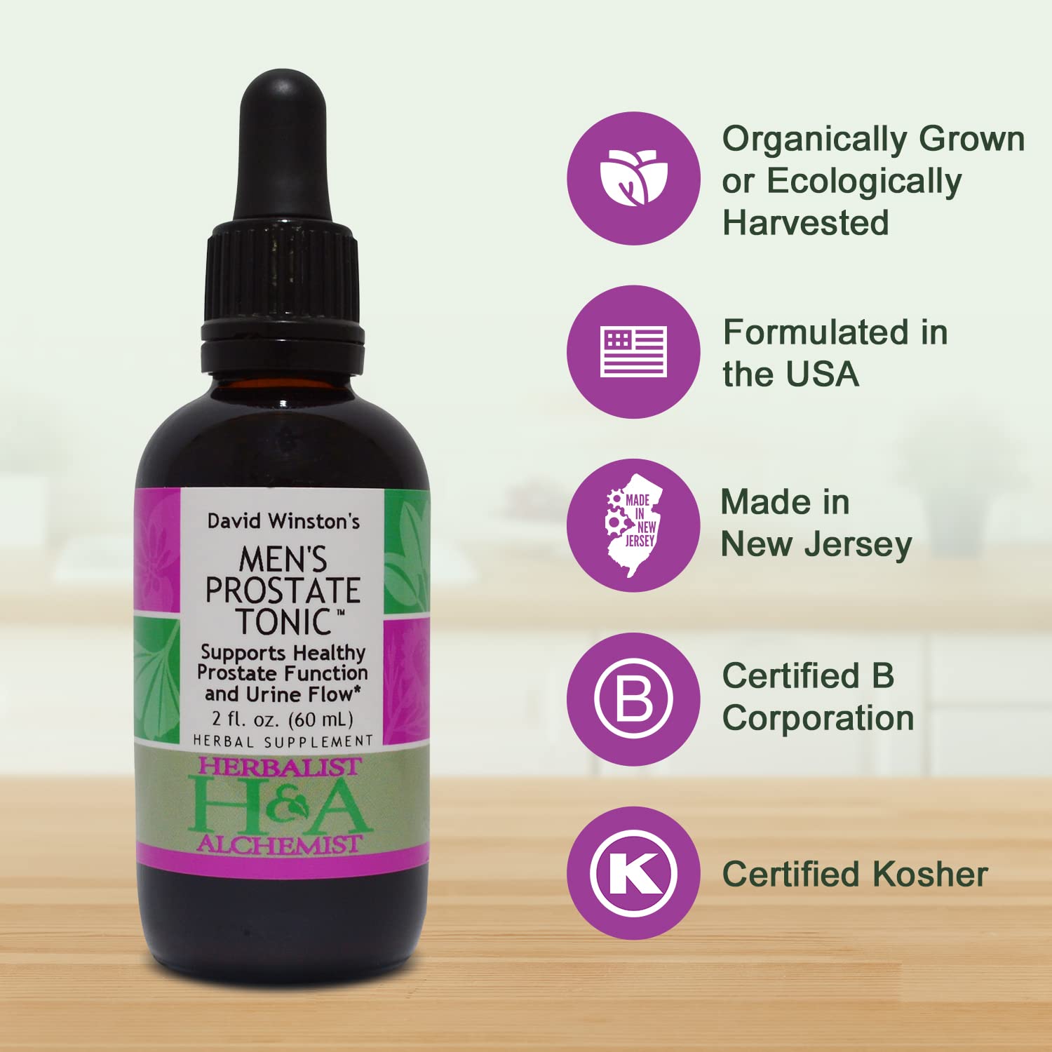 Ingredients: Saw Palmetto, Collinsonia, Stinging Nettle root, White Sage