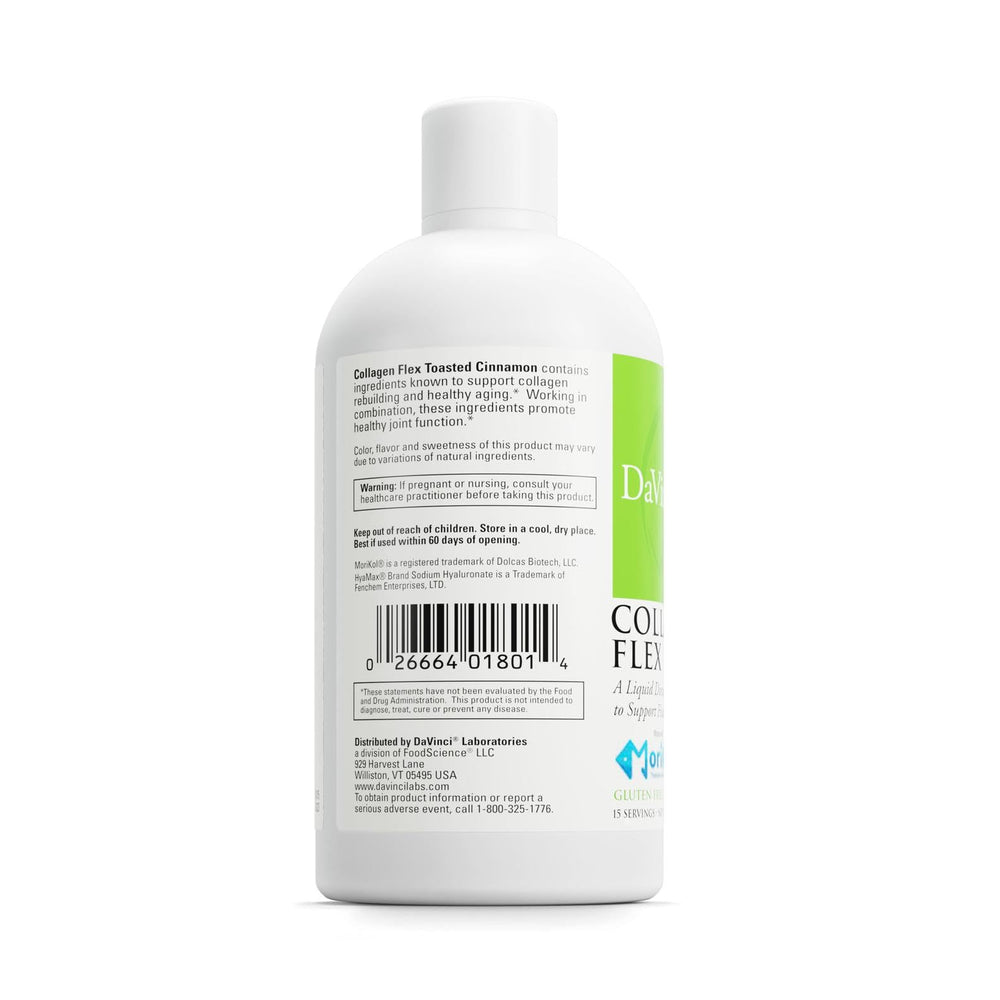 Close-up of Morikol marine collagen and Hyamax ingredients on the label