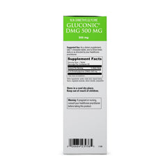 Ingredients list for DaVinci Gluconic DMG supplement