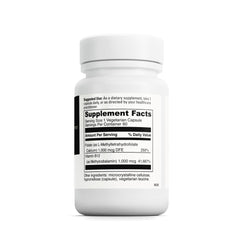 Bottle front view showing label