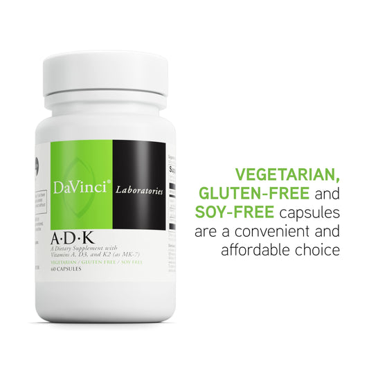 Nutrition panel showing ADK vitamins per serving
