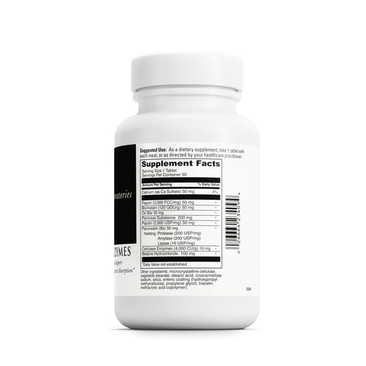Close-up of All-Zyme bottle showing label