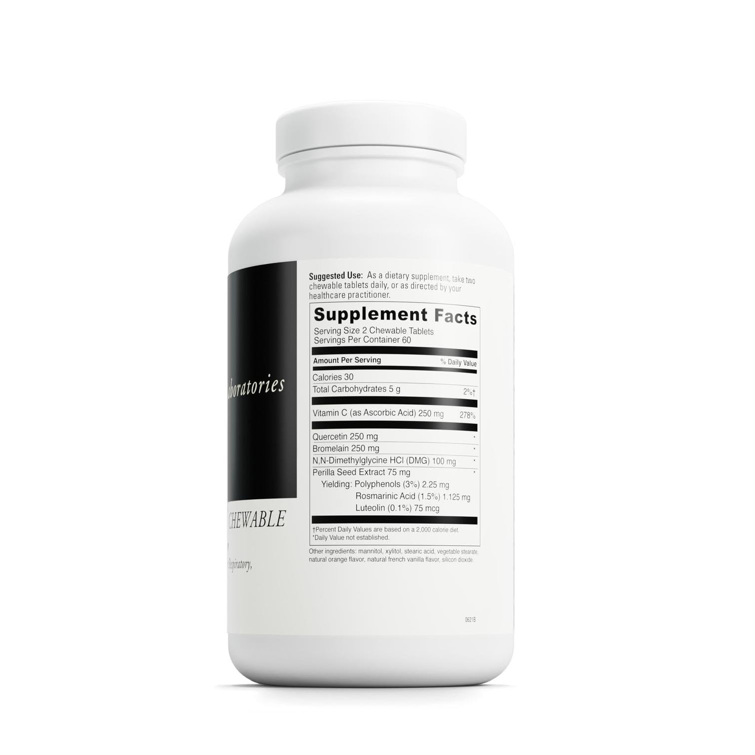 Immune support feature highlighting vitamin C in Aller-DMG chewables