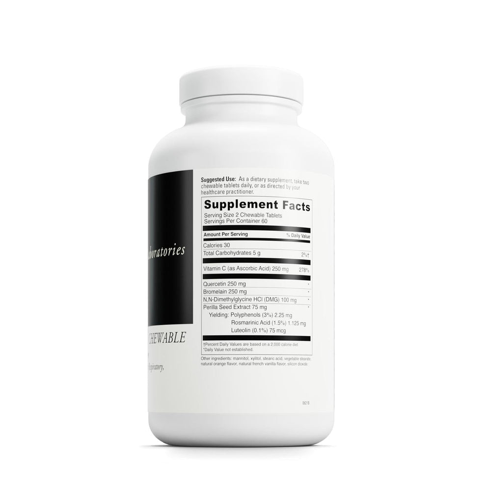 Immune support feature highlighting vitamin C in Aller-DMG chewables