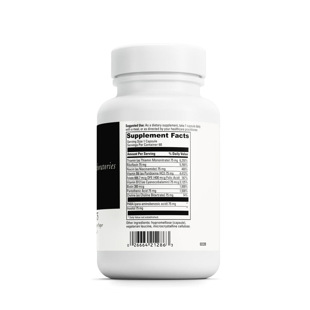 DAVINCI Labs B Complex-75 bottle - back label