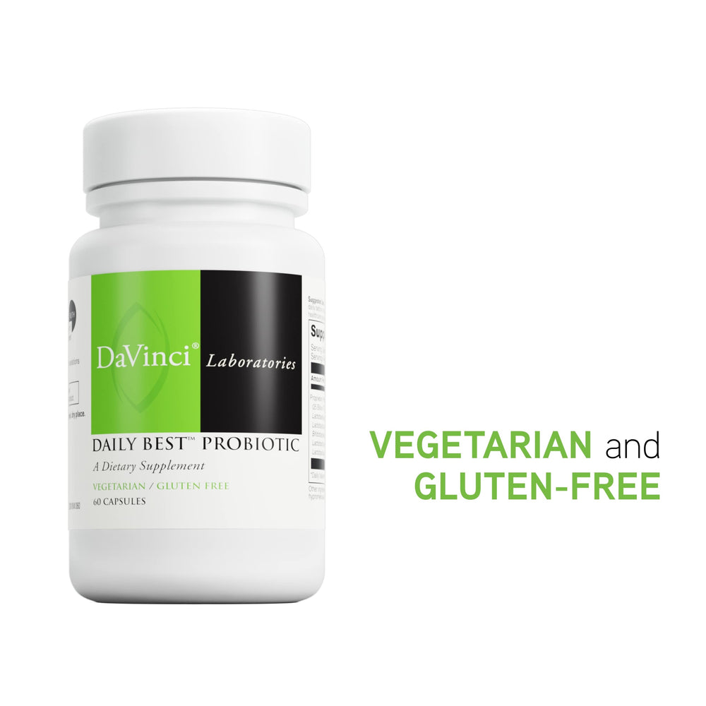 Packaging of DAVINCI Labs Daily Best Probiotic 60 capsules