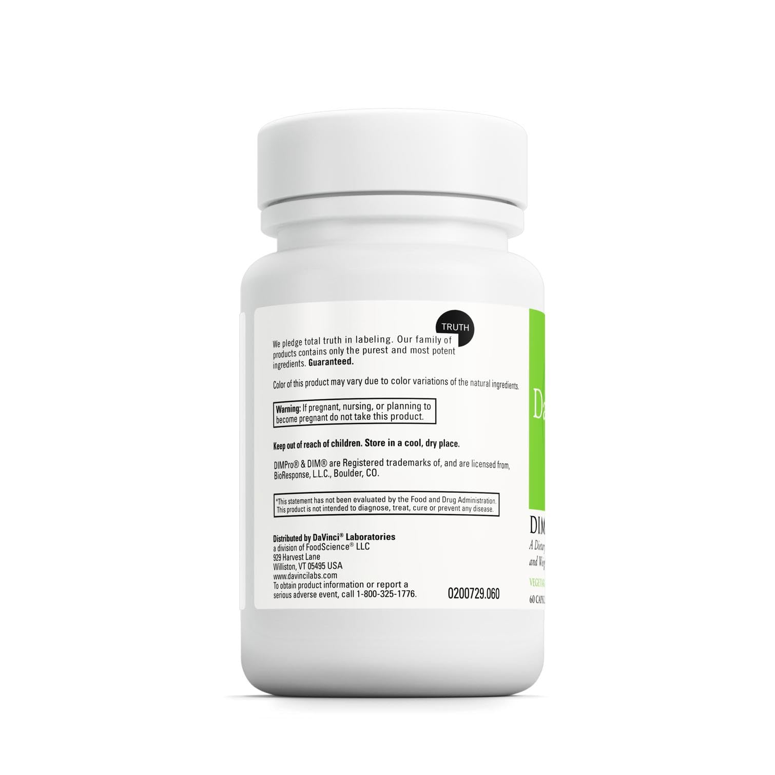 DimPro capsules showcasing DIM, Vitamin E and Phosphatidylcholine