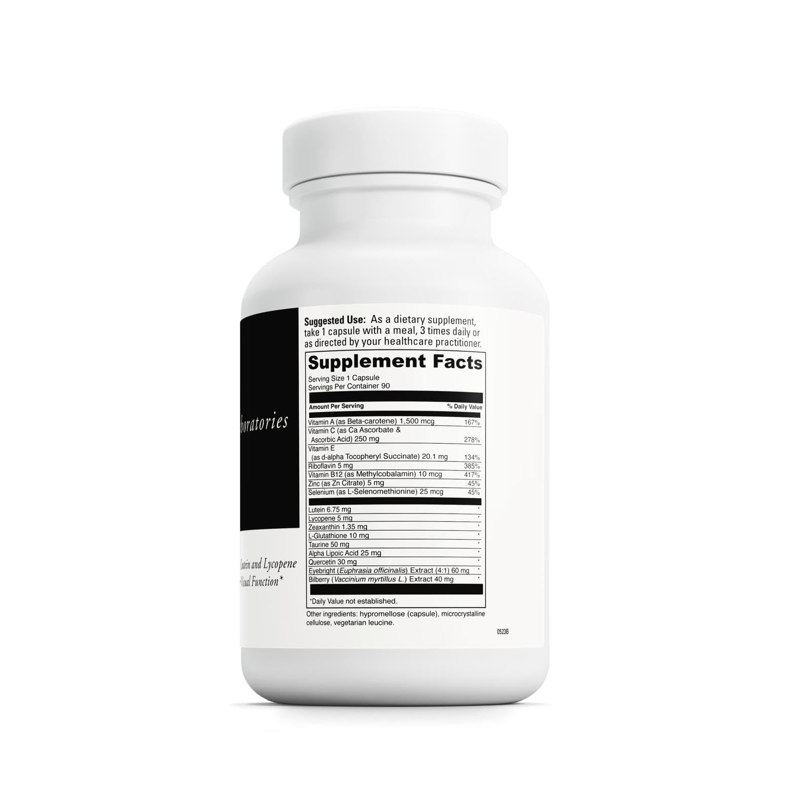 Close-up of DAVINCI Labs Healthy Eyes capsules