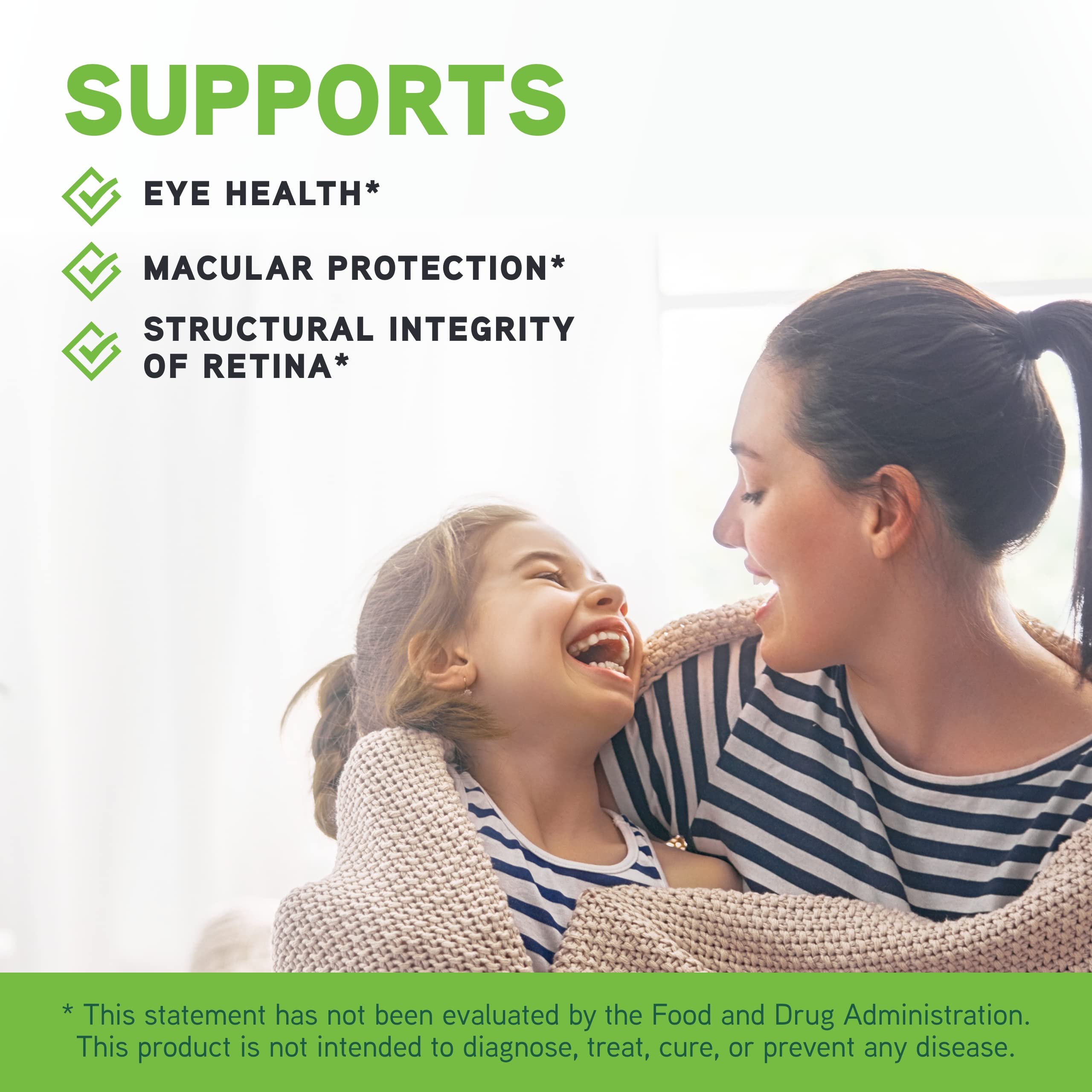 Graphic showing key ingredients including lutein and lycopene