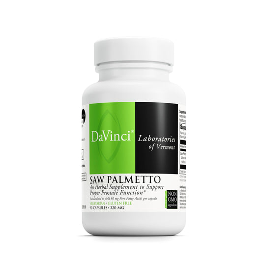 DAVINCI Labs Saw Palmetto bottle and label