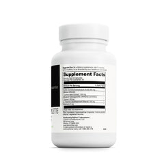 Close-up of Melatonin 5 mg on the Sleep Complete bottle