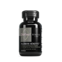  DAVINCI Labs Telomere Benefits bottle on white background