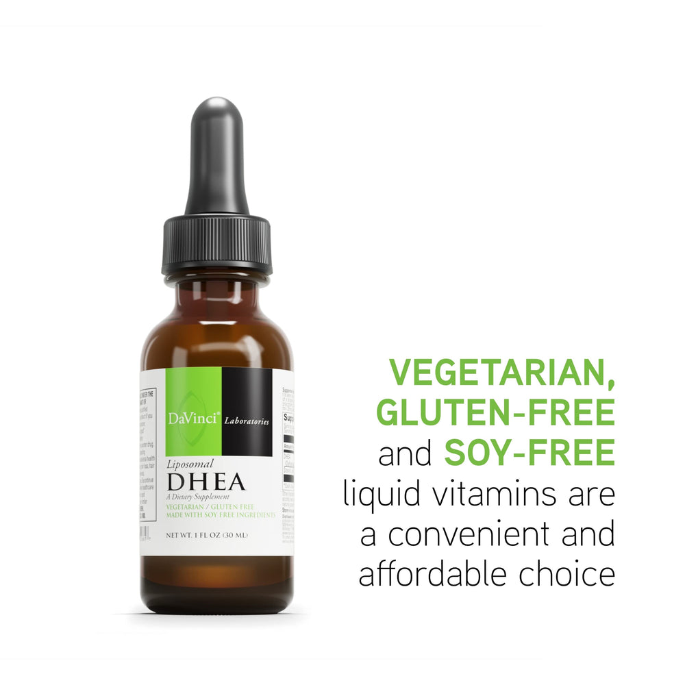Ingredients list for DAVINCI Liposomal DHEA (DHEA)