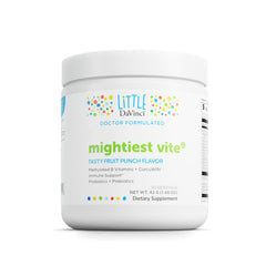 Packaging design for DAVINCI Little Mightiest Vite kid multivitamin
