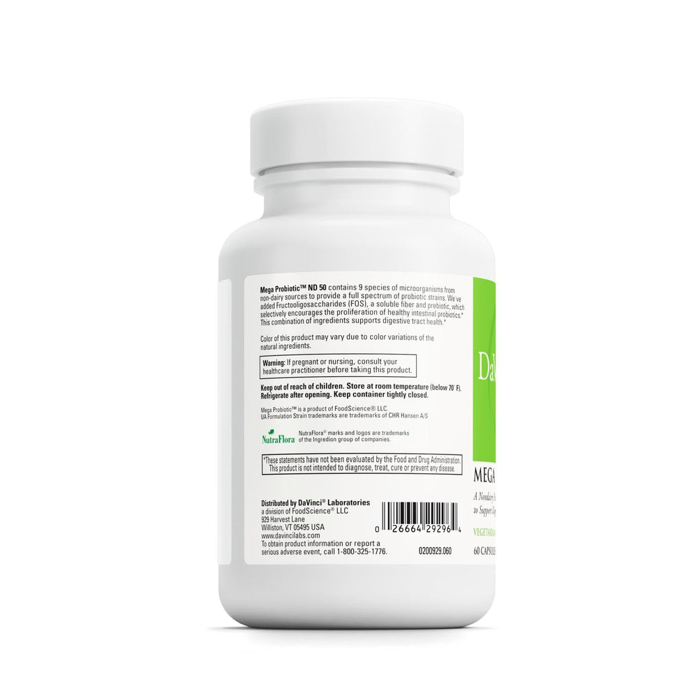 DAVINCI Labs Mega Probiotic ND 50 vegetarian capsules