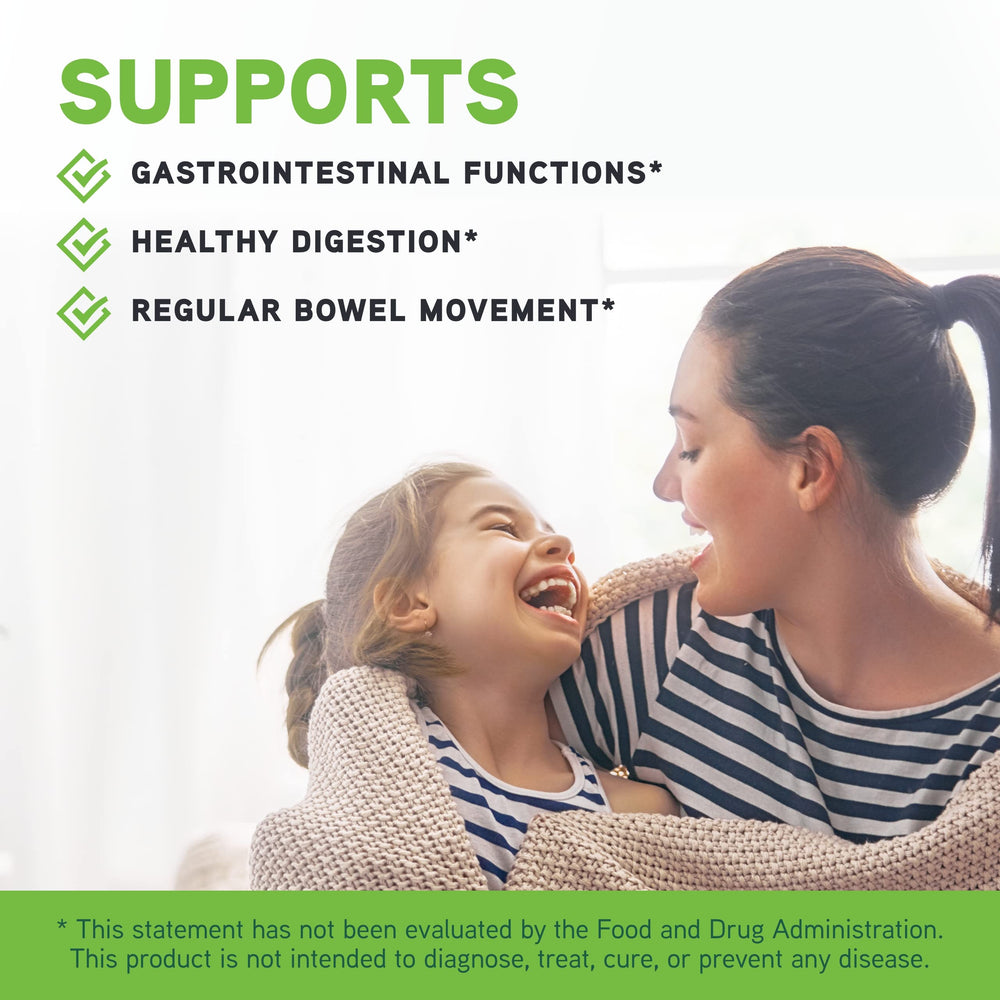 Ingredients panel showing non-dairy probiotic strains and prebiotic fiber