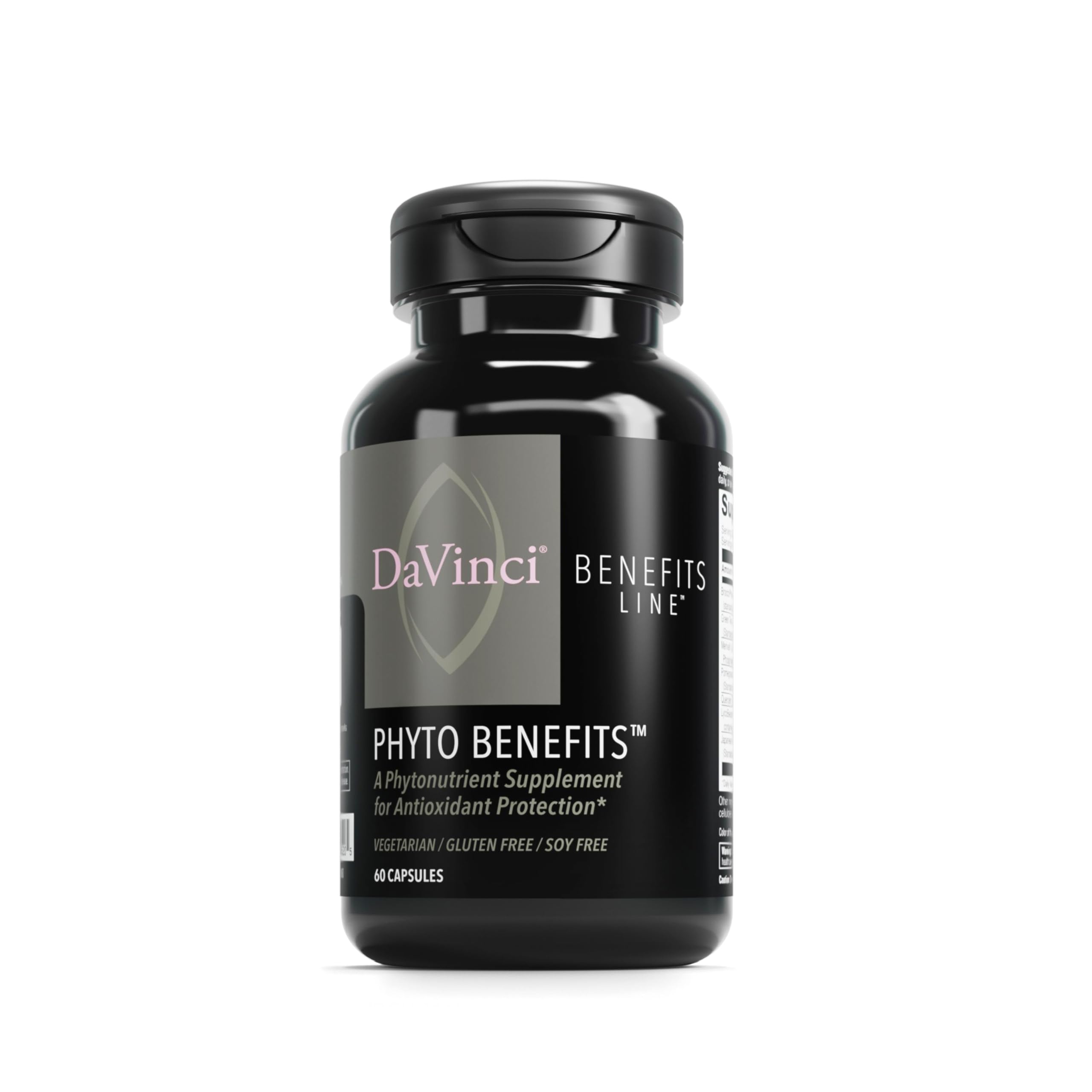 Front label of Davinci Labs Phyto Benefits bottle