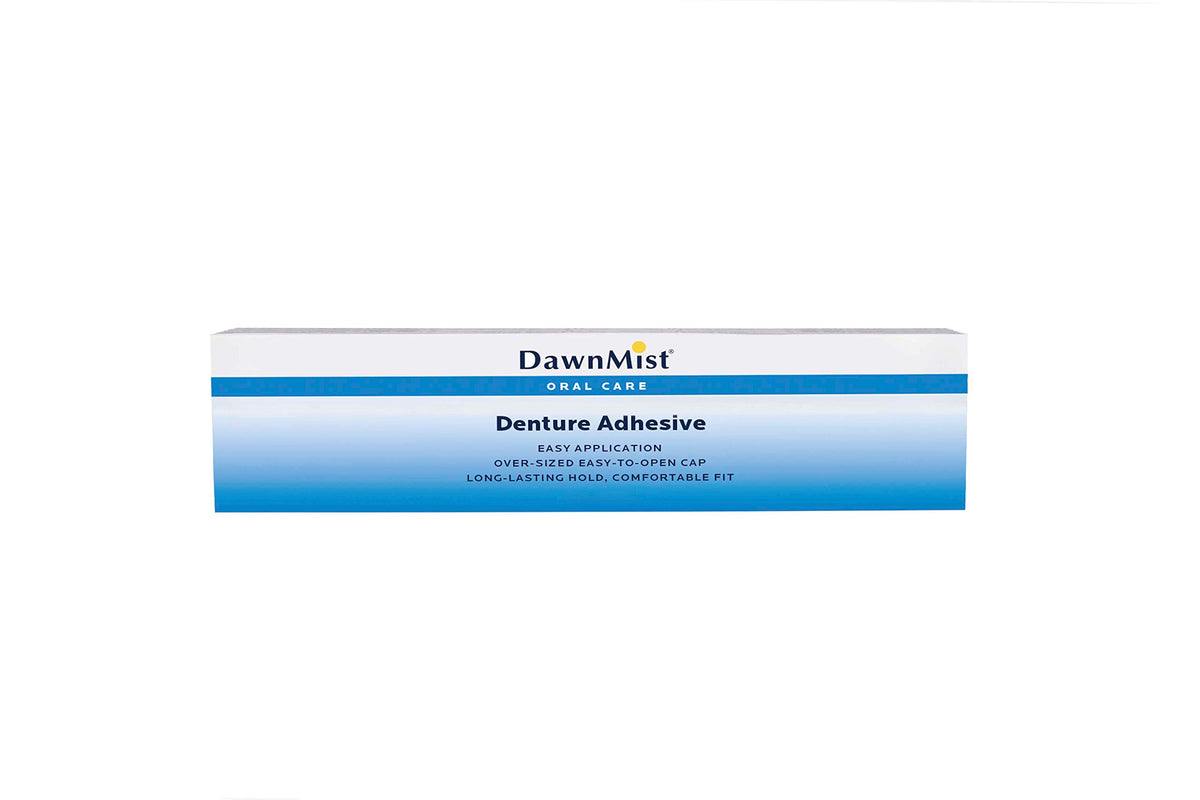Dawn Mist Denture Adhesive Cream 2 oz DA2 tube with oversized easy-open cap
