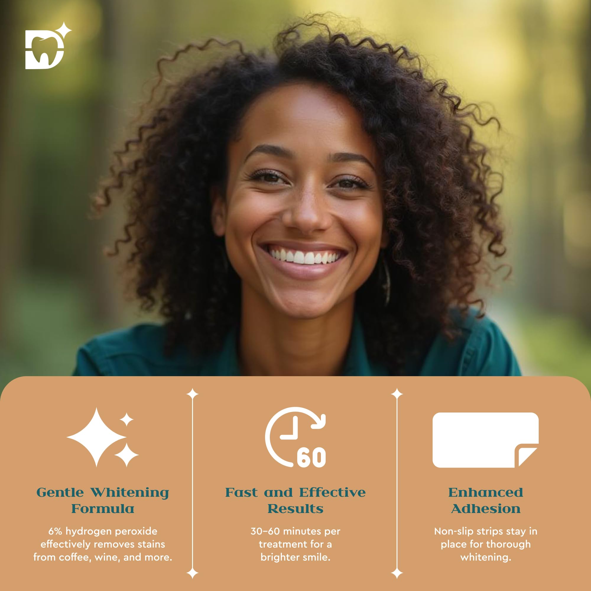 Whitening strips with enhanced adhesion technology
