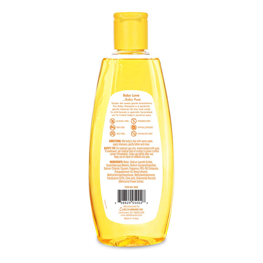 DDI Baby Shampoo 12 oz bottle - packaging - 6 pack