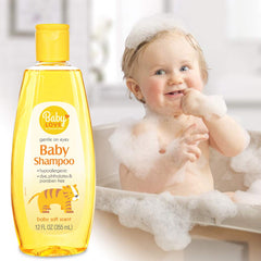 DDI Baby Shampoo 12 oz bottle - product shot on white background